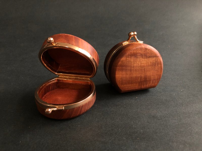 原木口金包/口金包/国产材相思木 - 零钱包 - 木头 咖啡色