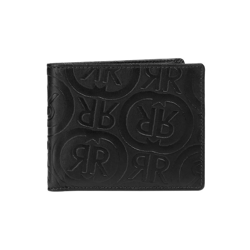 CERRUTI 1881 限量2折 顶级小牛皮4卡皮夹 全新专柜展示品 - 皮夹/钱包 - 真皮 黑色