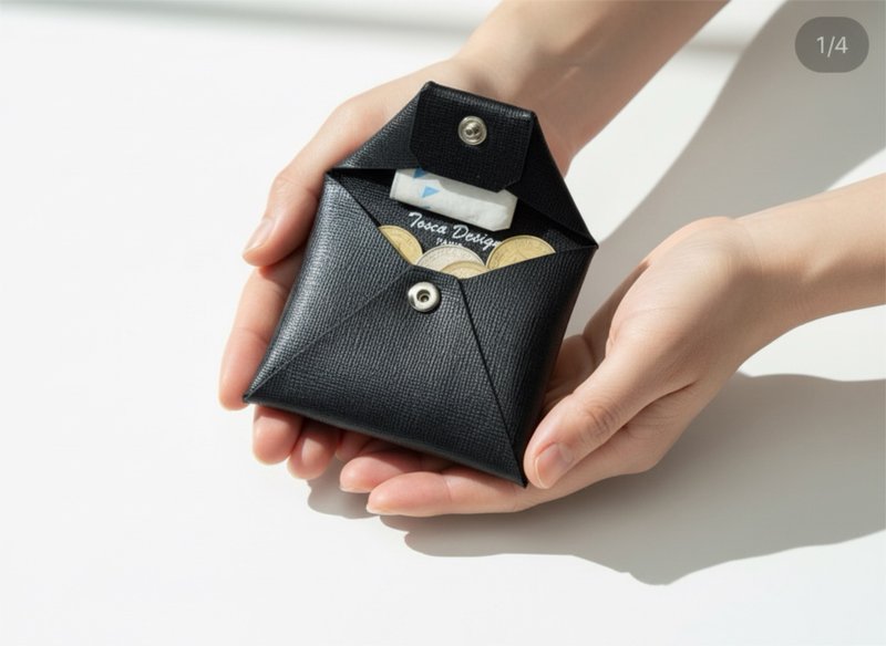Tosca | Envelope Coins Purse (真皮/散纸包/硬币/皮革/皮夹) - 零钱包 - 真皮 