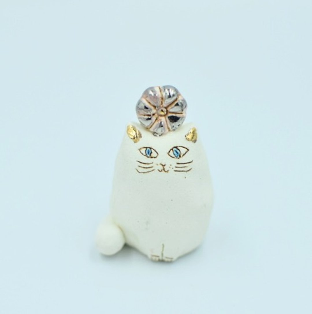 猫 #20241210 黄金白金 p - 摆饰 - 陶 