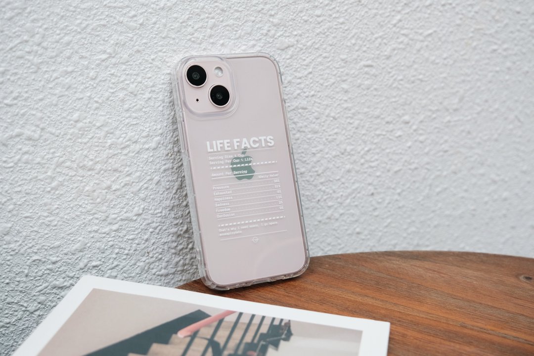 人生好难 LIFE FACTS 防摔空压手机殻 iPhone 13 - 手机壳/手机套 - 塑料 透明