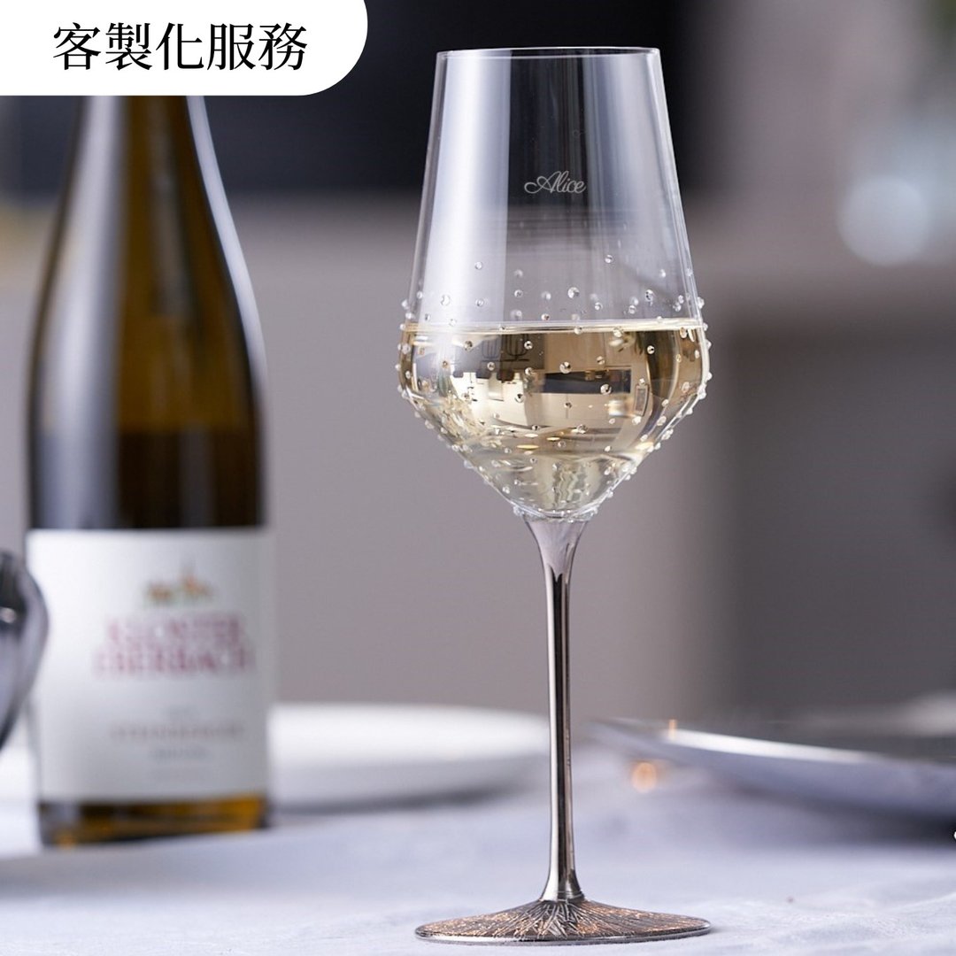 【定制化服务】GRANDI 奥地利 施华洛世奇水钻酒杯 喷砂 两入 - 酒杯/酒器 - 玻璃 