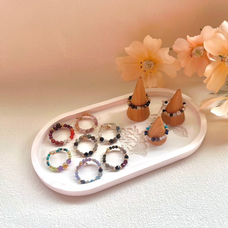 沐植调 X 星海十韵行星能量开口戒 - 戒指 - 半宝石 