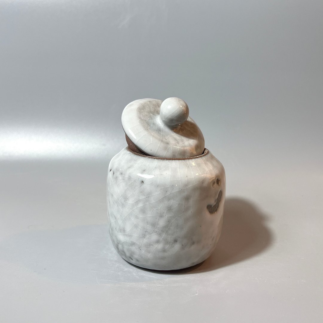 白釉小茶罐 / 2两小茶仓 / 小平凡手作 - 其他 - 陶 卡其色