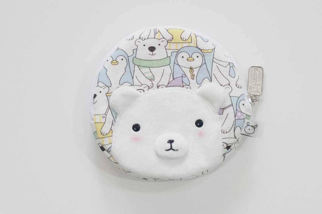 Bucute旅行的小帮手圆元钱包/北极熊好朋友/限量/ - 零钱包 - 聚酯纤维 多色