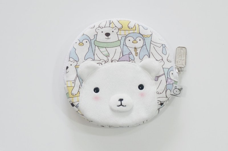 Bucute旅行的小帮手圆元钱包/北极熊好朋友/限量/ - 零钱包 - 聚酯纤维 多色