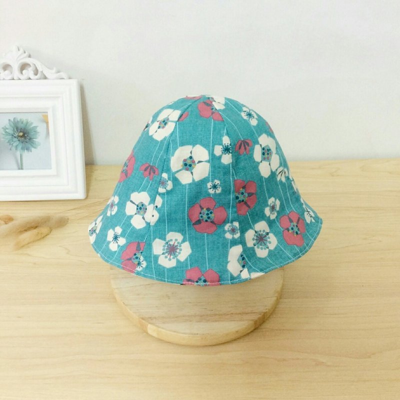 线条花朵 花瓣帽 双面帽 小孩遮阳帽 - 其他 - 棉 多色