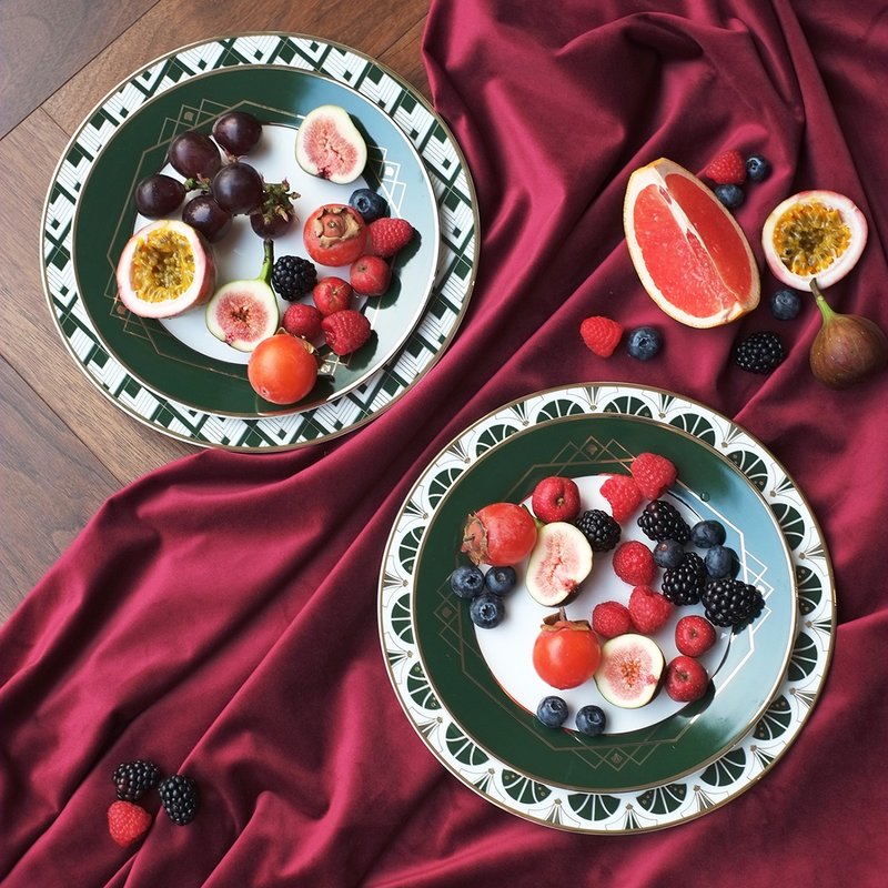 爵士年代系列 骨瓷餐盘 - 盘子/餐盘/盘架 - 瓷 