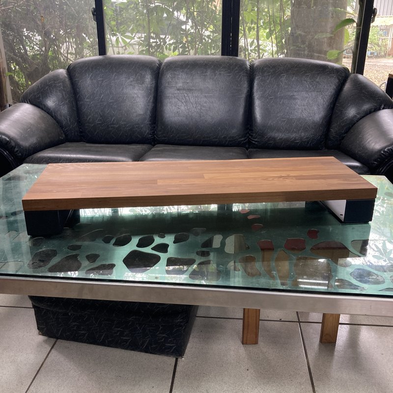 特大长条型屏幕架　也可作展示台垫高架　双屏幕屏幕架电视垫高架 - 摆饰 - 其他金属 咖啡色