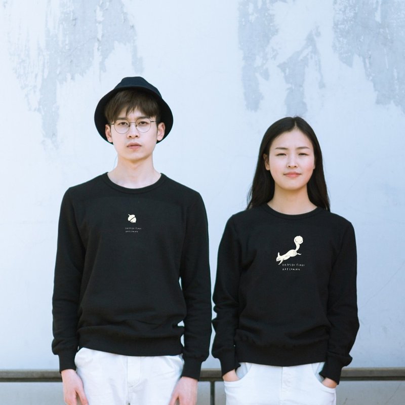 skov 独立品牌 小松鼠 秋冬装 毛圈圆领卫衣 情侣装 休闲文艺 - 中性连帽卫衣/T 恤 - 棉．麻 红色