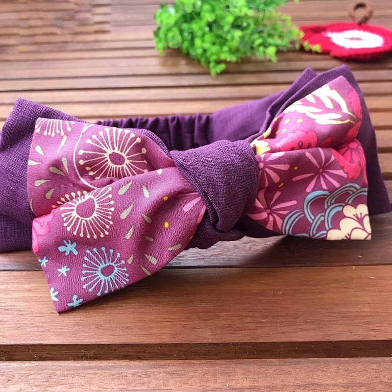 秘密紫嫣 -  大人发带 小孩发带 现货 - 发带/发箍 - 棉．麻 多色