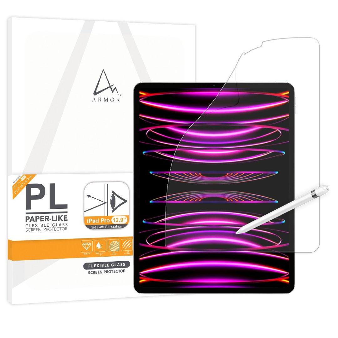 ARMOR iPad Pro12.9 (3/4/5/6代)软性玻璃类纸滤蓝光萤幕保护贴 - 电脑配件 - 其他材质 