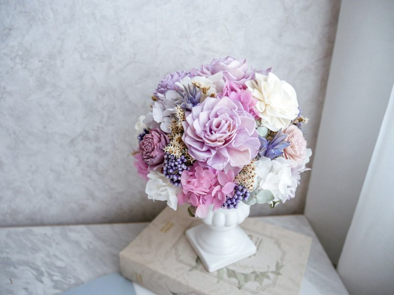 古典永生绣球干燥花盆花【郁紫丁香】开幕礼/新居/定制化 - 植栽/盆栽 - 植物．花 紫色