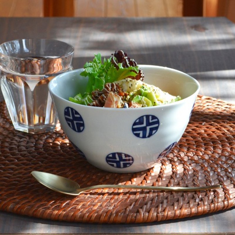 染付圆纹钵 - 耳环/耳夹 - 其他金属 