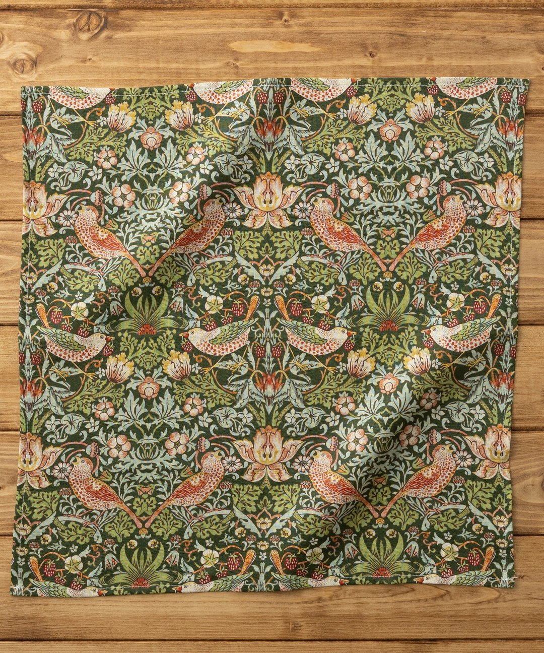 大号麻手帕威廉莫里斯图案43×43cm 09.草莓小偷C - 其他 - 其他材质 多色