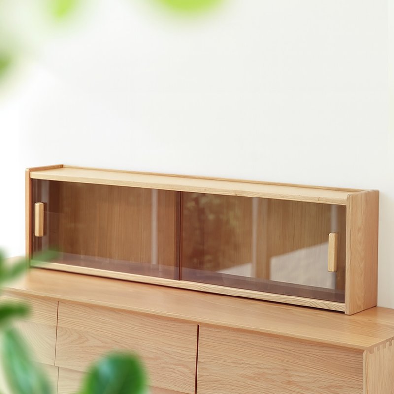 大正唯美 原木桌上收纳柜 书柜 置物架 职人手作 北美橡木 372NS - 收纳用品 - 木头 卡其色