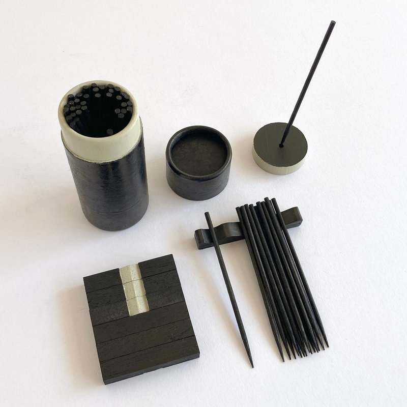 Observation Mini Easy Introductory Set black / 筮竹,算木, 筮筒,太極,ケロク器 - 其他 - 木头 咖啡色