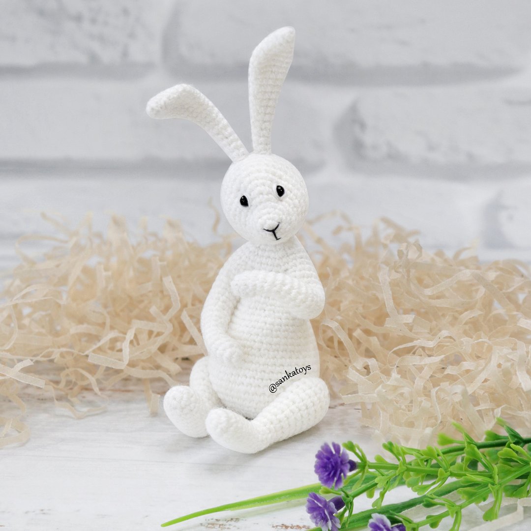 钩针图案陶瓷野兔，PDF 数位下载，DIY 兔子 amigurumi - 手工艺教程/工具书 - 其他材质 