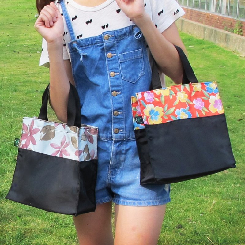 拼布小方袋【宝特瓶回收环保纤维织品】 - 手提包/手提袋 - 环保材料 多色