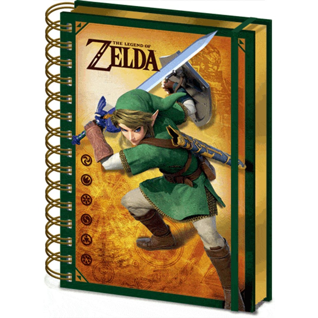 【任天堂】 萨尔达传说 3D封面笔记本/ The Legend Of Zelda - 笔记本/手帐 - 纸 多色