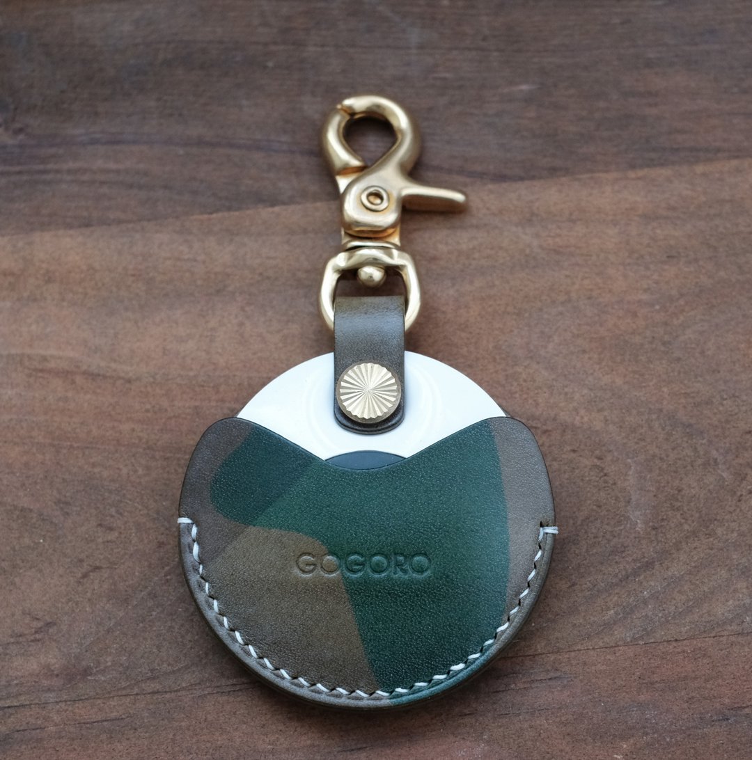 gogoro/gogoro2 EC-05钥匙专用皮套 Key holder /迷彩森林绿 - 钥匙链/钥匙包 - 真皮 咖啡色