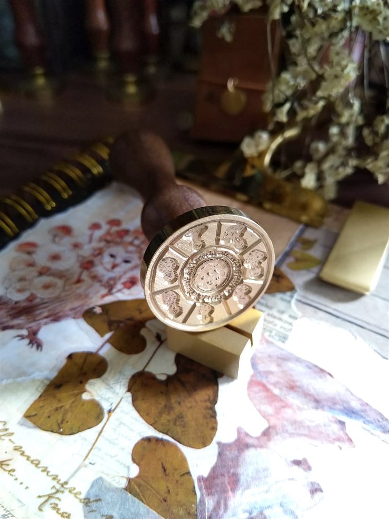 Mr.Bird 生长中的蘑菇 封蜡印章 30mm - 印章/印台 - 其他金属 红色