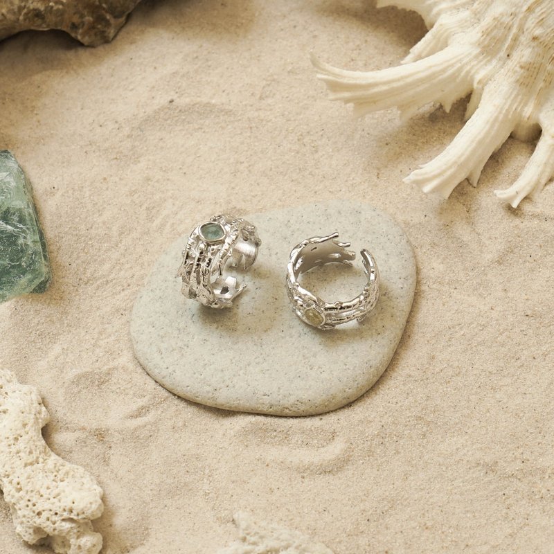 School Of Fish 戒指 - 戒指 - 半宝石 银色