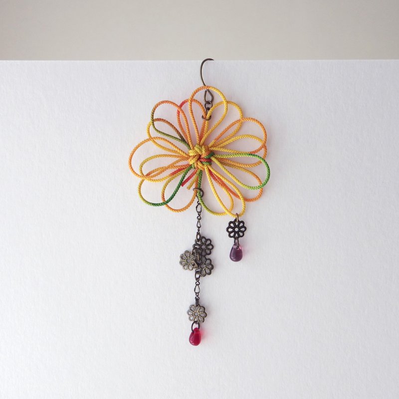 单边耳夹 生灵、阳光 - 耳环/耳夹 - 其他金属 橘色