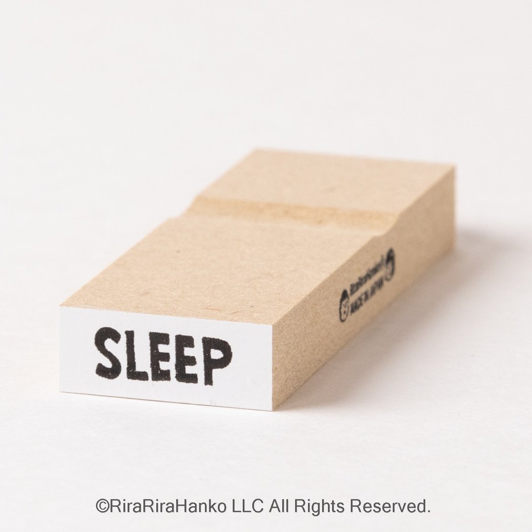 【SLEEP（睡眠）】英文字母手帐印章*8mm x 20mm*橡胶印章*R492_o - 印章/印台 - 木头 