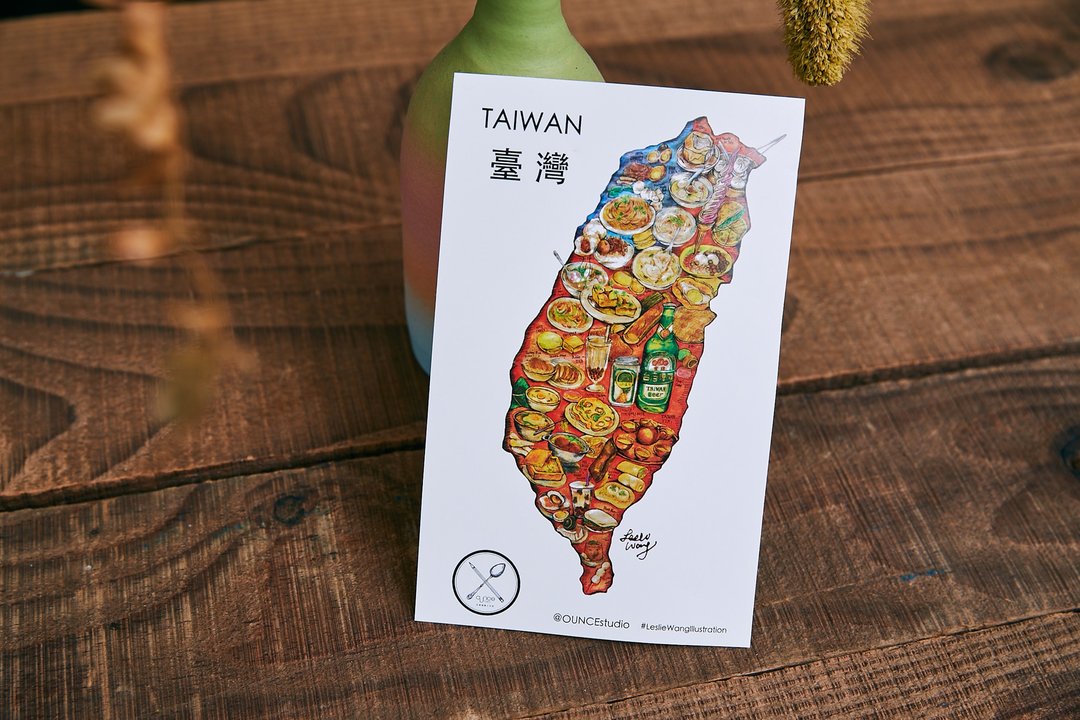 台湾美食地图贴纸 - 贴纸 - 纸 