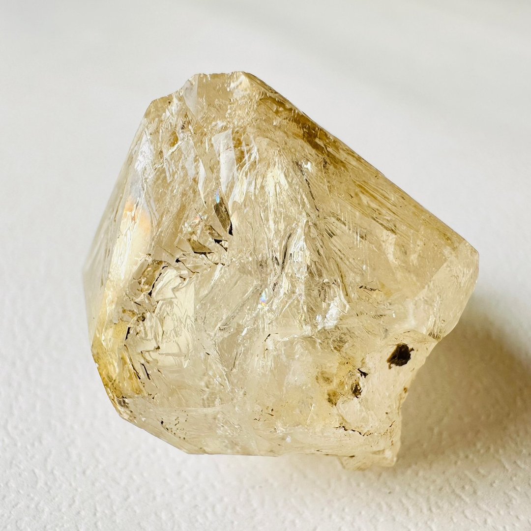 巴基斯坦黄泥骸骨水晶 紫4 彩虹 原石原矿水晶 宝石矿标 晶矿晶簇 - 摆饰 - 其他材质 黄色