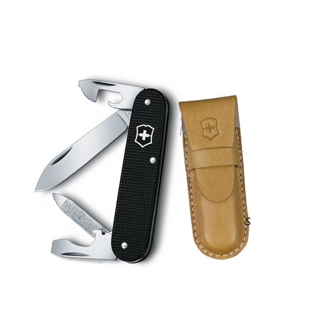 VICTORINOX 瑞士维氏 Alox 8用瑞士刀附刀套/黑 0.2600.L1223 - 露营用品 - 不锈钢 黑色