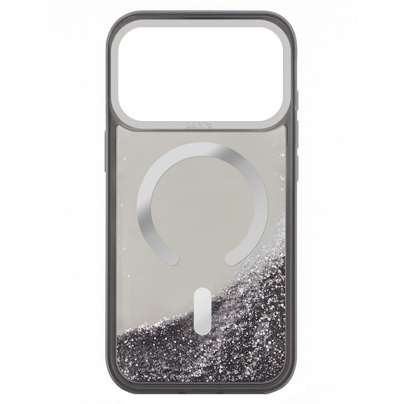 纯色流沙 黑色防摔壳 磁吸版 iPhone 17 16 15 14 13 Pro Max - 手机壳/手机套 - 环保材料 黑色