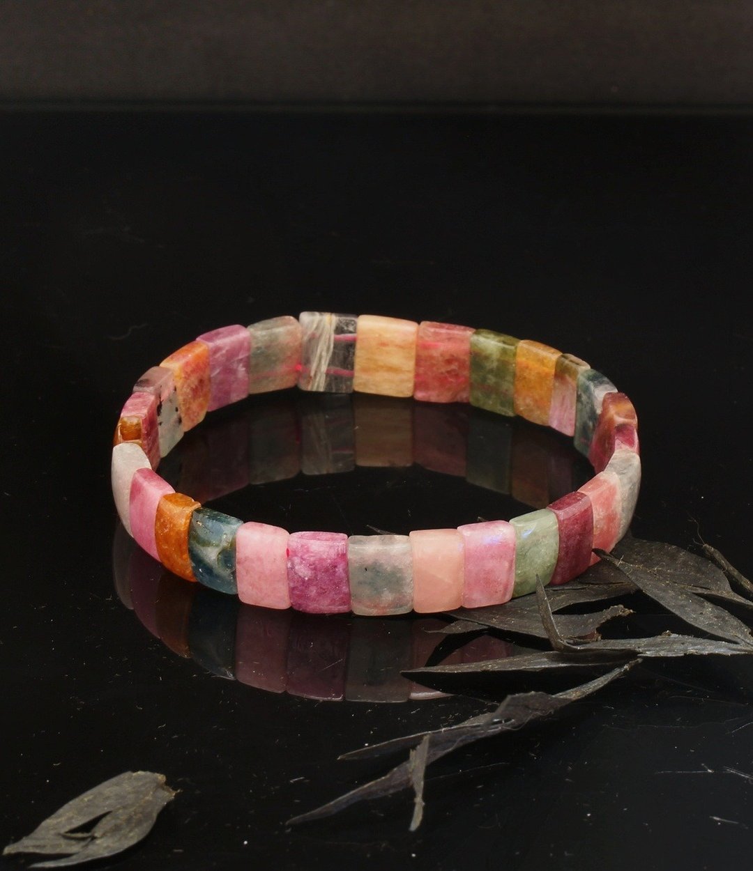 碧玺水晶手镯 10 x 3.5mm ( Tourmaline Crystal Bangle ) - 手链/手环 - 水晶 