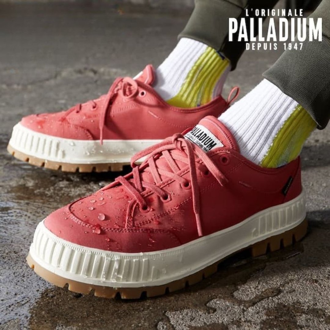 PALLADIUM PALLASHOCK LO WP+厚底巧克力低筒防水鞋 74408-600 - 雨鞋/雨靴 - 其他材质 