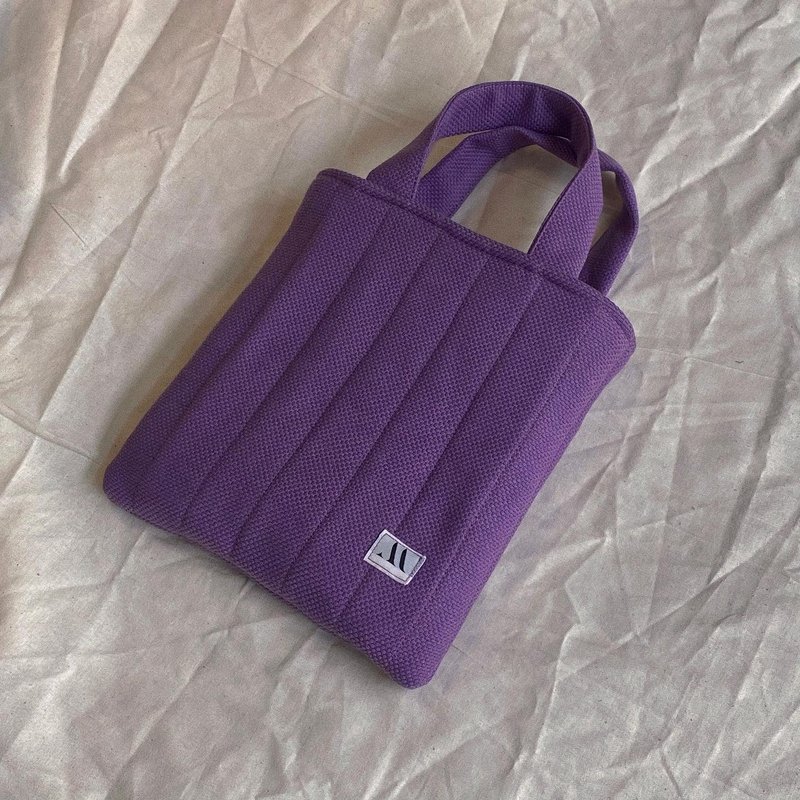 信封式铺棉小提包 - 手提包/手提袋 - 棉．麻 