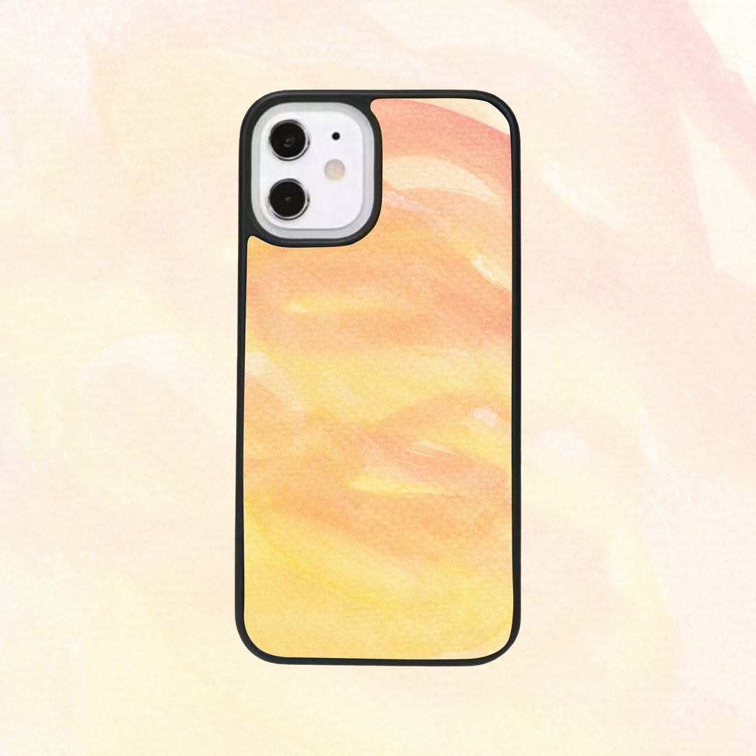 客制手机壳 iPhone 14 13 12 11 Pro手机壳三星 水彩颜料 P111 - 手机壳/手机套 - 塑料 黑色