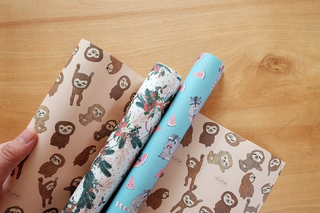Reusable Wrapping papers (Collection 6) : Set of 3 - 包装材料 - 纸 红色