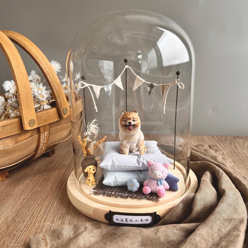 【定制全身宠物】我的房间 扩香石 毛小孩 礼物 生日 狗 中玻璃罩 - 其他 - 其他材质 