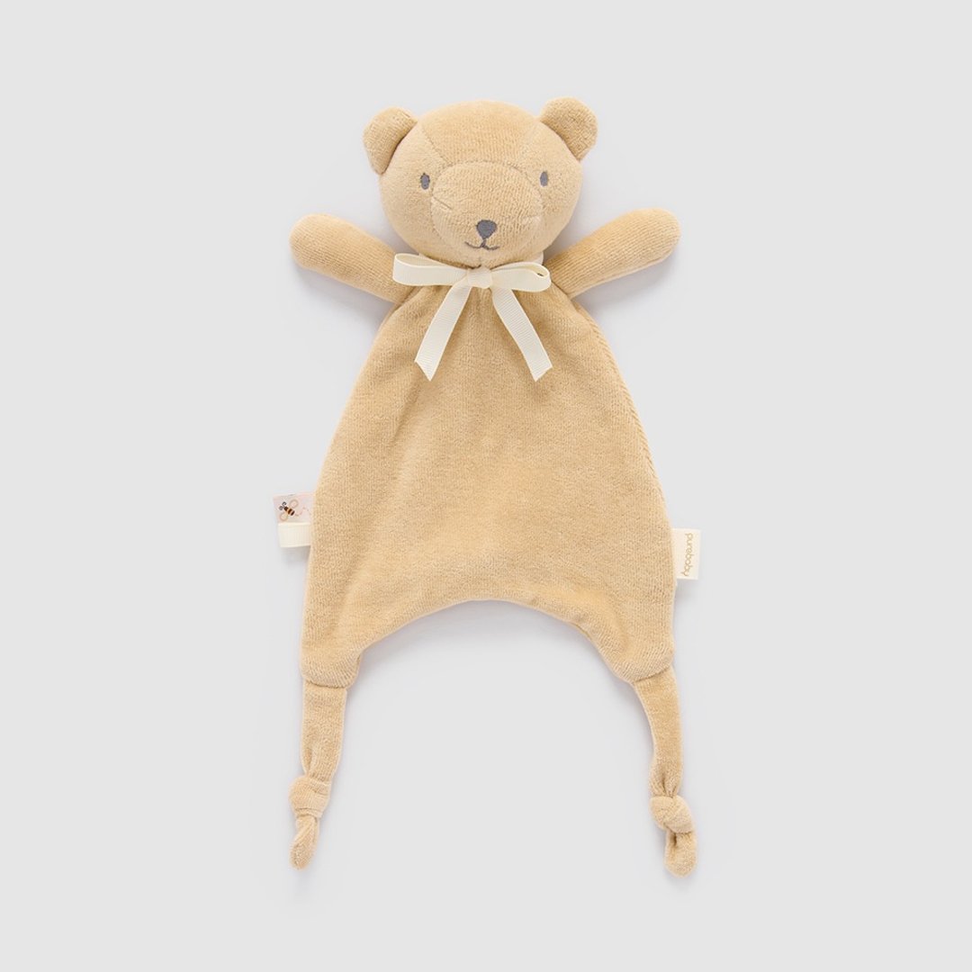 澳洲 Purebaby 婴儿安抚巾/宝宝安抚玩具 咖啡小熊 - 玩具/玩偶 - 棉．麻 卡其色
