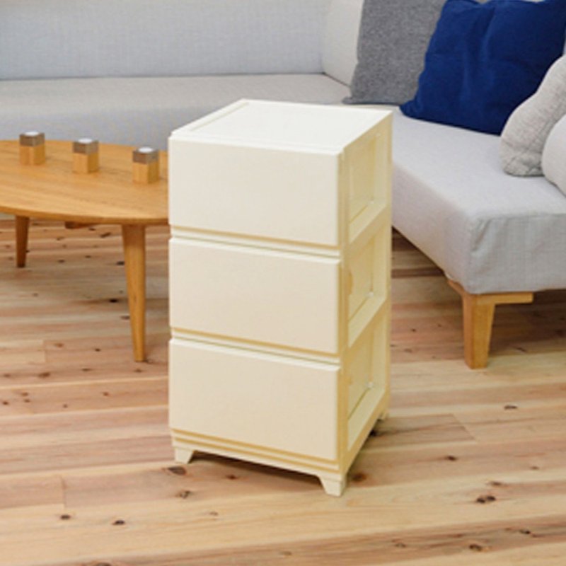 日本JEJ DECONY日本制三层抽屉柜-DIY - 收纳用品 - 塑料 白色