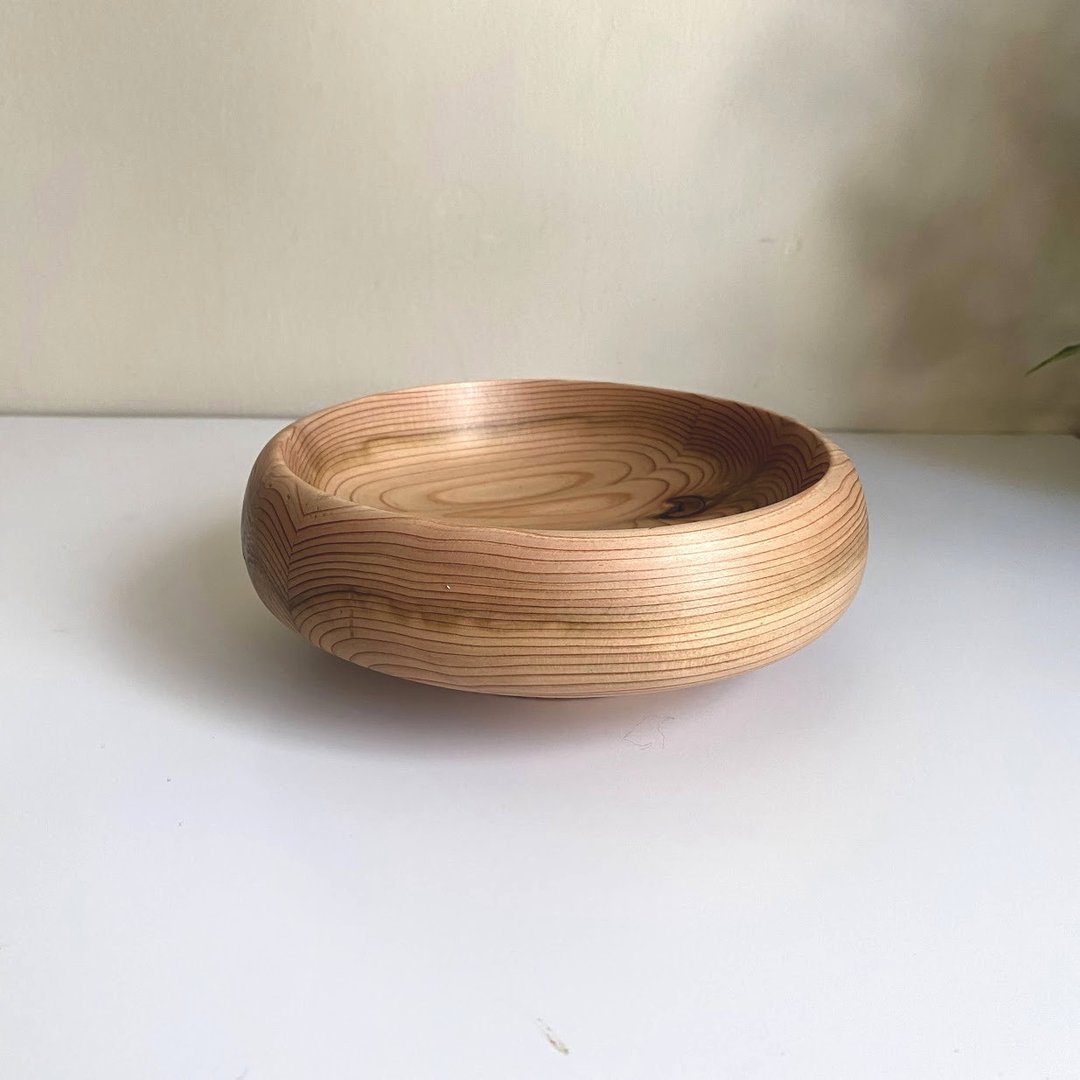 杉木碗 Φ16.8cm - 浅碟/小碟子 - 木头 