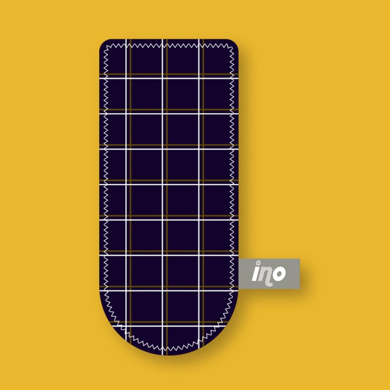 Play Plaid INO 抗菌口罩便携袋 - 口罩 - 防水材质 蓝色