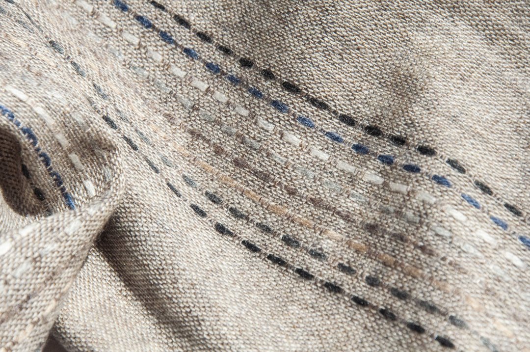 喀什米尔Cashmere 针织围巾 纯羊毛围巾 手织围巾 编织围巾-法国 - 围巾/披肩 - 羊毛 灰色
