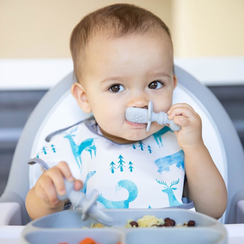 Bumkins 硅胶汤叉组 - 儿童餐具/餐盘 - 其他材质 