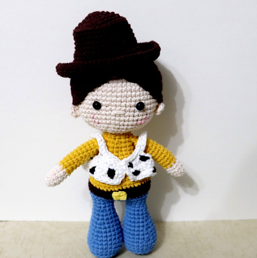Woody牛仔 手工钩针安抚娃娃 - 玩具/玩偶 - 棉 多色
