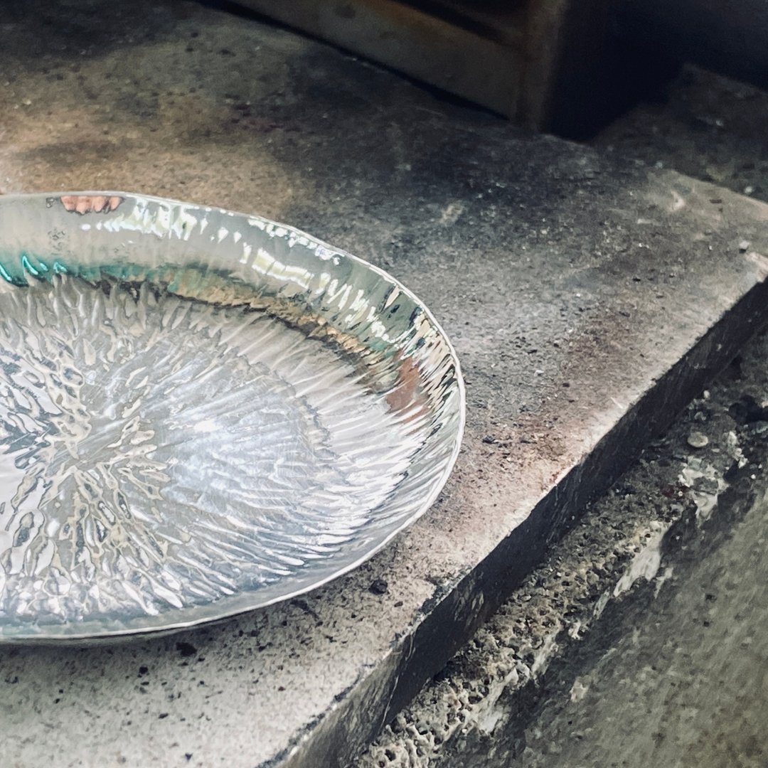 纯银 浅盘 碟 可定制姓名 S616 - 摆饰 - 纯银 银色
