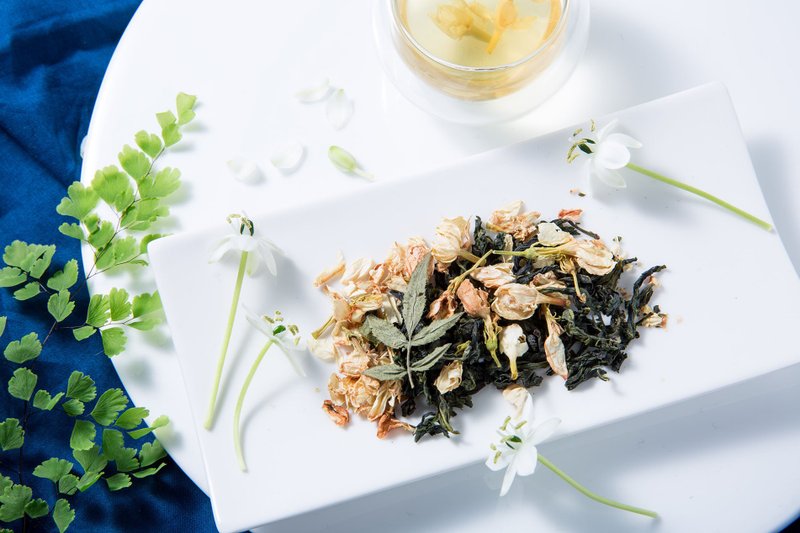 送礼外国友人丨茉莉包种茶【7入/组】台湾岛屿花茶系列 - 茶 - 新鲜食材 绿色