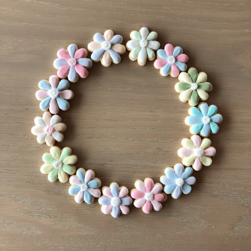 *NIJI Cupcake*小花花糖霜饼干组合 - 手工饼干 - 新鲜食材 多色