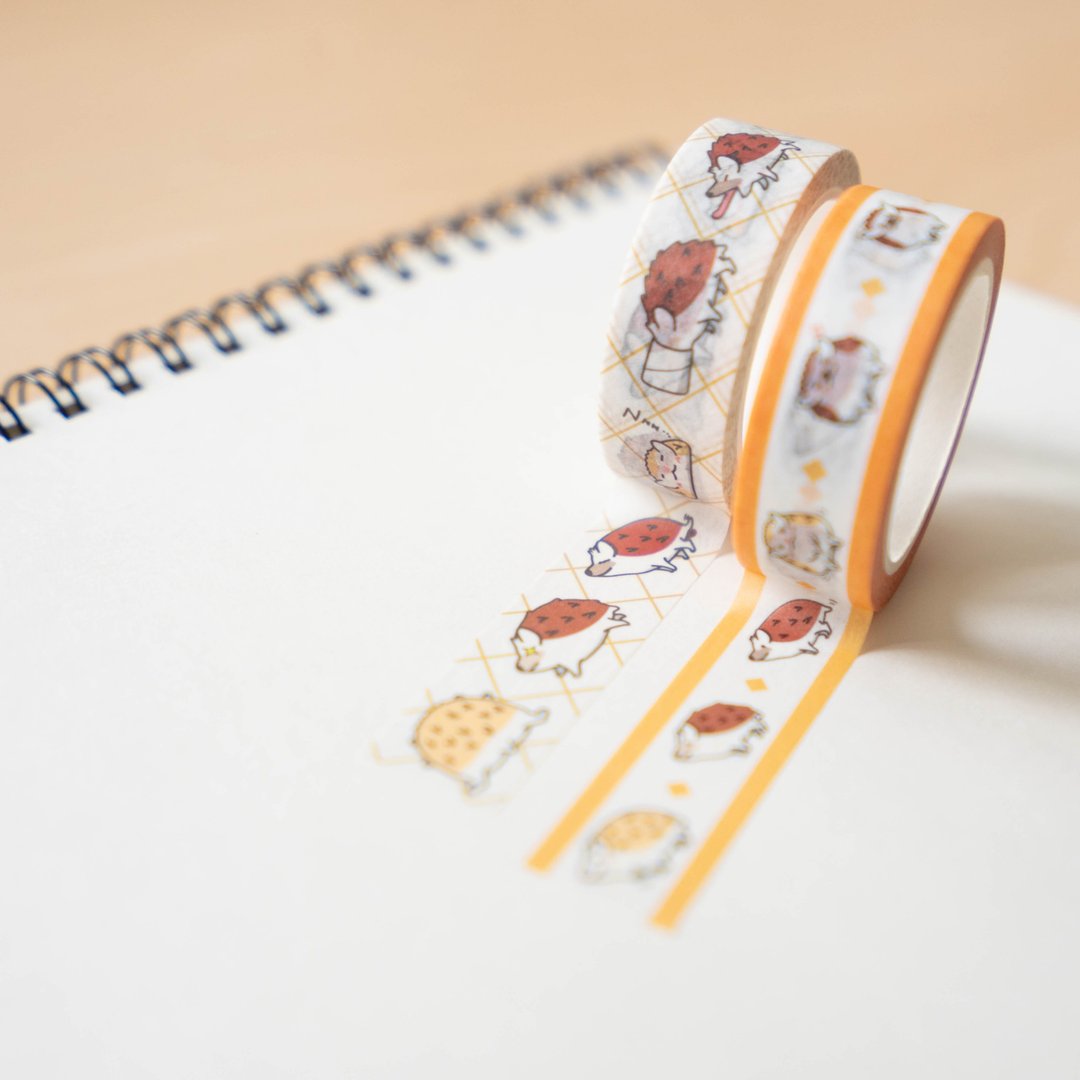刺猬百态 和纸纸胶带Masking Tape MT - 纸胶带 - 纸 白色